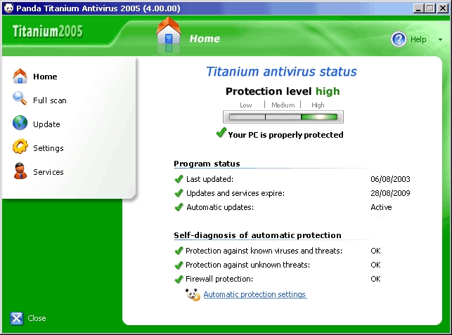 Download Free Panda Titanium Antivirus 2005, Panda Titanium ...